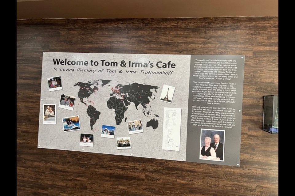 Café at St. Joseph’s Hospital named after generous couple